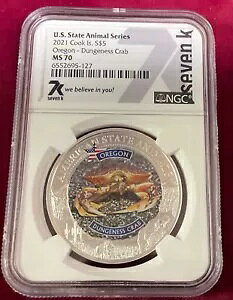 �N�b�N���� 2021 �B�����V���[�Y �I���S�� NGC MS70 7K ���^�� ���x��