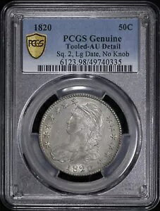 1820 Lbvh oXg 50c PCGS AU fBe[ c[h XNGA 2A[W fCgAmuȂ