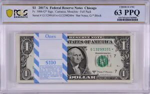 2017A $1* �V�J�S �t�� �X�^�[ �p�b�N BEP 100 �m�[�g PCGS CU�A63 PPQ�AG-* �t�� �p�b�N�B