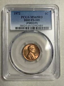 1972- J[ Zg- A o[X- PCGS- MS65RD- DDO FS105 (FS033.55) (51/19)