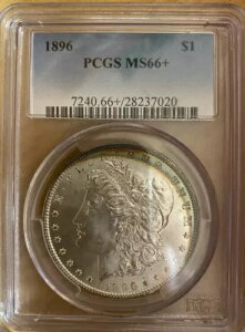 1896 [K Vo[ _[ PCGS MS66+  BU!!ȃC{[OF