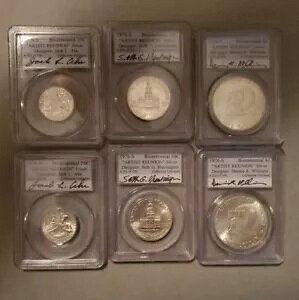 ���A 1976-S �V���o�[ PCGS �A�[�e�B�X�g �����j�I�� 200 ���N�A���Z�b�g 250 + 251