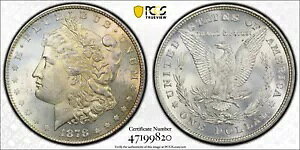 1878 8TF PCGS MS63 VAM-4 �f���e�B�N���`�b�v 8 �e�[���t�F�U�[ ���[�K�� �V���o�[ �_���[