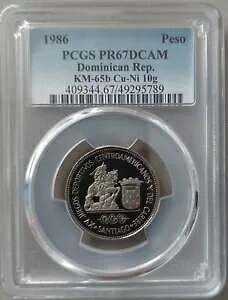 h~jJa 1 y\ v[t RC 1986 N KM#65b Q[ PCGS PR67DCAM gbv ??