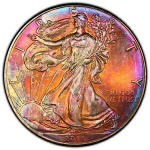 2013 �A�����J�� �V���o�[ �C�[�O�� PCGS MS67 ���C���{�[ �g�[�����邢�G���N�g���b�N �l�I�� �g�[�j���O