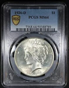 1926-D �s�[�X�_���[ PCGS �O���[�h MS64 �N���[���`�[�N �������� �O���[�g �X�g���C�N