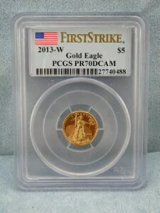 2013-W PCGS PR70 DCAM v[t 1/10oz $5 AJ S[h C[O vt/t@[Xg XgCN