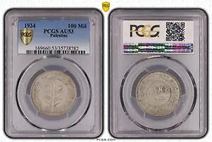�p���X�`�i �A100 MILS 1934 PCGS AU 53 - ��v���t ( 24 ) �A���A