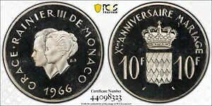 ���i�R 1966 10 �t���� �v���[�t PCGS PF68 DCAm �g�b�v �|�b�v Gad-154