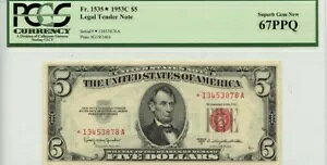 1953C $5 @ʉݎ FR#1535* PCGS Superb Gem67 PPQ