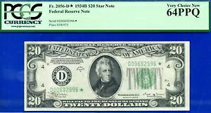 1934B $20 �A�M������s�� PCGS 64PPQ 2 �ԖڂɊi�t���̍����X�^�[ Fr 2056-D*