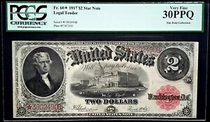 1917 �N $2 �@��ʉ� FR�B 60* �X�^�[�m�[�g PCGS �ʉ� 30 PPQ �I���̔��ɍׂ��� VF