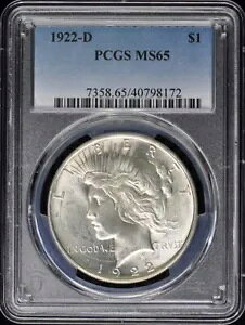 1922-D 1 hah PCGS MS65