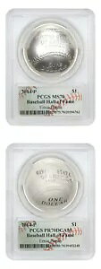 2014 ���b�g - P $1 �싅�a������ PCGS MS/PR70DCAM (�A�[�j�[ �o���N�X �T�C���A