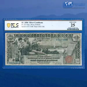Fr.225 1896 $1 1 �h����ؖ����u����m�[�g�v�APCGS 25 #73488