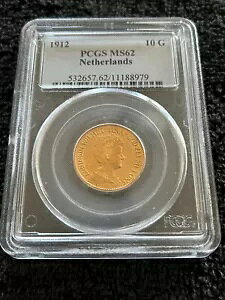 1912 10G �I�����_ �S�[���h �M���_�[ �R�C�� PCGS MS62 �ɂ��O���[�f�B���O