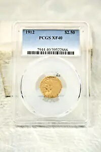 1912 $2.50 h AJ CfBA wbh 1/4 C[O $2.50 PCGSXF40