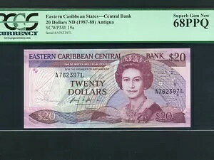 Ju:P-19LA20$A1987-8* NC[ GUxX 2  * PCGS  UNC 68 EPQ