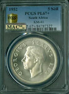 1952 AtJ 5 VO PCGS PL67+ 2 ō MAC X|bgX *
