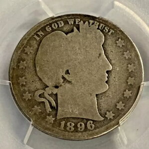 PCGS AG03 1896-S �o�[�o�[�w�b�h �V���o�[ �N�H�[�^�[ **�L�[���t** - ������!!