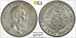 1876F 2 �}�[�N �h�C�c�B�A�����e�����x���N�A�`���[���Y I - Cat J172 - PCGS AU �ڍ�