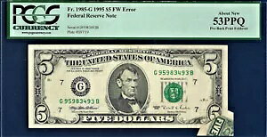 1995 $5 FW G[ vobNtH[hI[o[ G[ PCGS 53 PPQ I[o[tH[h č