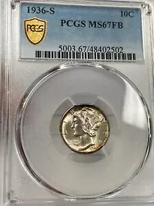 1936N 10c }[L[_C PCGS MS67fb toh IWig[ i