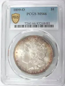 1899-O �j���[�I�[�����Y ���[�K�� �V���o�[ �_���[ PCGS MS65 ���C���{�[ ���� �g�[�j���O Q2C8