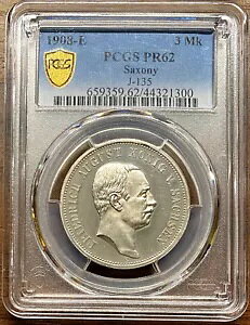 1908 E hCcB UNZ v[t Vo[ 3 }[N RC PCGS PR62