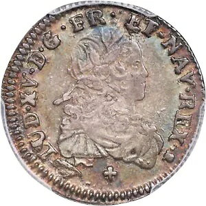 �t�����X ���C 15 �� 1721-V 1/6 ECU �V���o�[ �R�C���A�ق�UNCIR�B PCGS�F��AU53