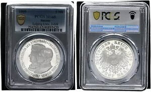 �U�N�Z�� 5 �}�[�N 1909 500 �N ���C�v�c�B�q��w PCGS MS65 ������ 116155-