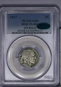 1917 obt@[ jbP 5c PCGS G04 G4 CAC - DDR FS-801 LB