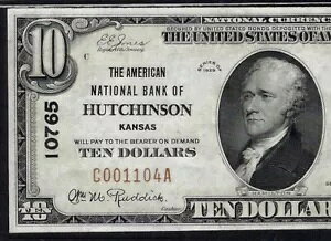 ???? KS 1929 $10 ??JUXBnb`\?? AJNB PCGS CHOICE UNC 63 PPQ