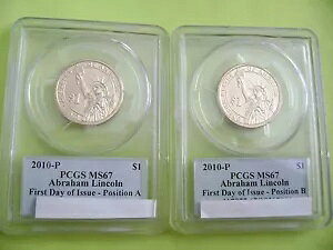2010-P �G�C�u���n�� �����J�[�� PCGS MS67 FDI �|�W�V���� A&B �r�W�l�X �h�� 2 �R�C�� �Z�b�g