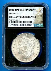 1885 O NGC モルガン ドル シルバー 米国造幣局未流通 BU コインバッグの破片 1885-O