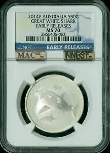 2014 I[XgA Vo[ 50 Zg NGC MS70 MAC ōO[h X|bgX *