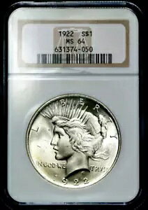 1922 s[X Vo[  1 h - NGC MS 64 CC153