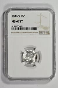 1946 S 10C Vo[ [Yxg _C NGC MS 67 tB[g ʂɃ_[N X|bg
