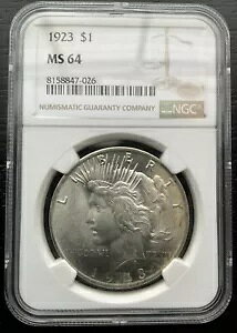 ������ NGC �O���[�h MS64 1923 ���a�h��