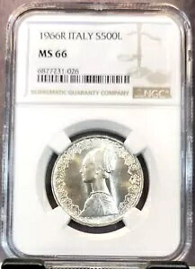 1966 C^A Vo[ 500  S500L lbTX E[} NGC MS 66 󏭕 BU