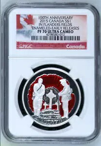 2015 S$1 �J�i�_ 100th Ann In Flanders Fields �G�i�������H���������[�X NGC PF 70 UCam