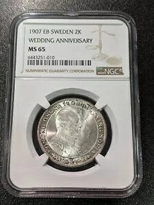 1907 EB MS65 XEF[f Vo[ 2 N[i LO KM 776 NGC