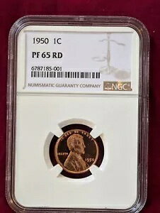 1950 �v���[�t �����J�[�� �E�B�[�g �Z���g NGC PF 65 RD ���b�h