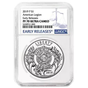 2019-P �v���[�t $1 �A�����J�݋��R�l�� 100th Ann NGC PF70UC ER �u���[ ���x��