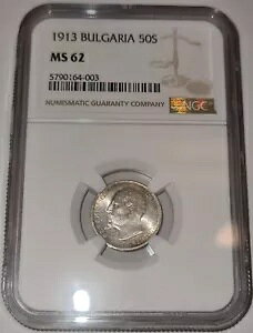 uKA / 1913 50 XgeBLAtFfBih 1  - NGC MS62 !!