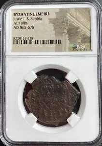 rU`鍑 NGC FÑRC 565-578 AD WXeB & \tBA {