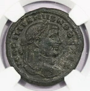 AD 305-311 BI Nummus ���[�}�鍑�K�����E�X���s�A�J�G�T���B�V�V�A�B NGC VF B3