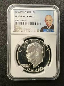 1976 S AC[n[ IKE Vo[ $1 h PF69 Eg JI UCAM DCAM NGC SKU3475x10
