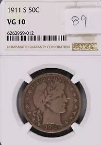 1911-S �o�[�o�[ �V���o�[ �n�[�t�_���[ NGC VG-10 #9-012