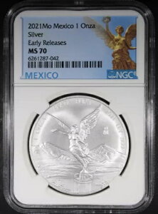 2021Mo ���L�V�R ���� �I���U ���x���^ �V���o�[ 1oz �O���[�h MS70 by NGC ���������[�X